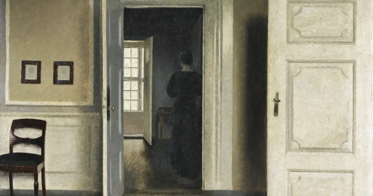 Interior, Strandgade 30 by Vilhelm Hammershøi