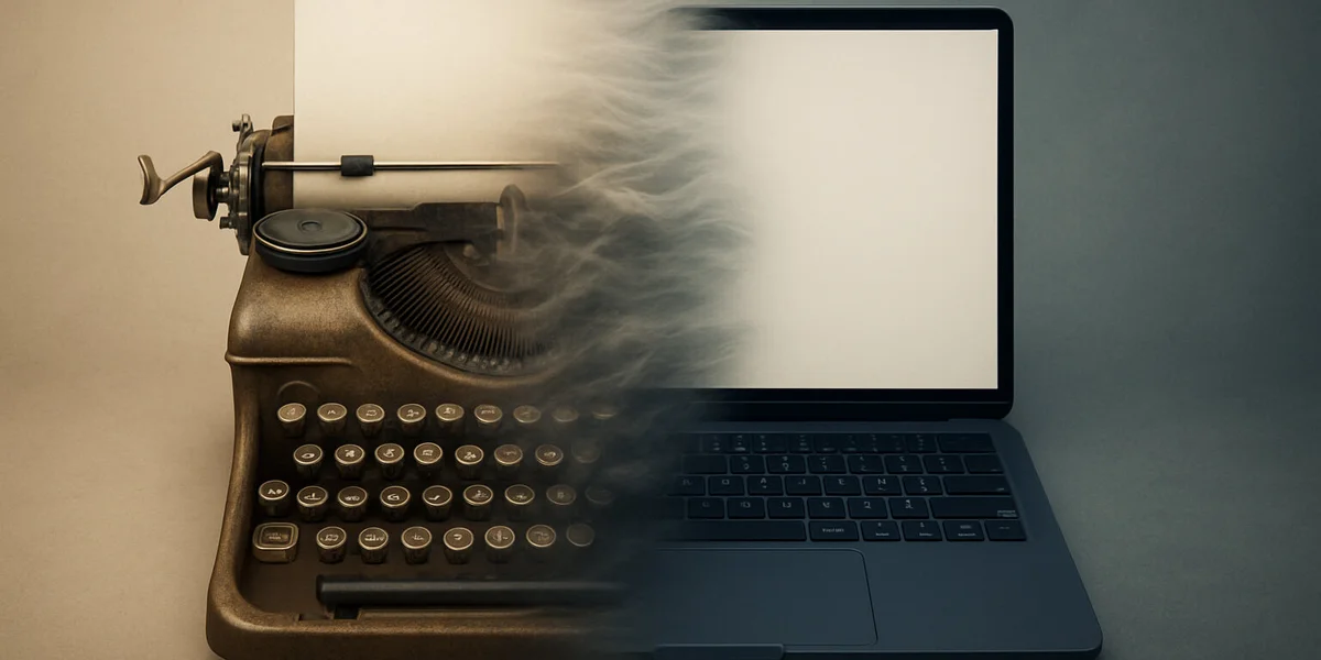 typewriter to laptop