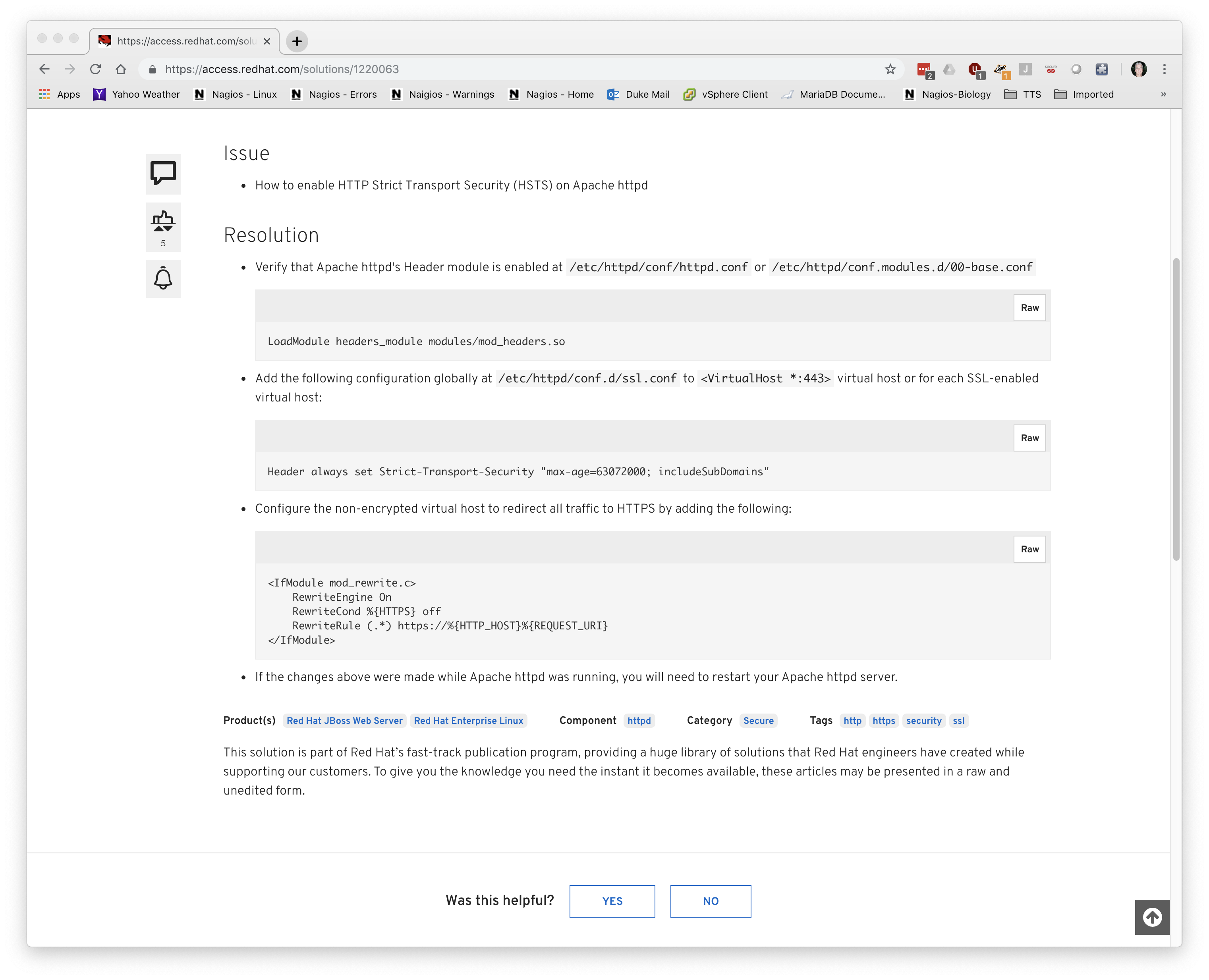 RHEL URL screenshot
